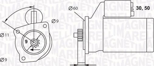 Magneti Marelli 063523628010 - Starteris ps1.lv