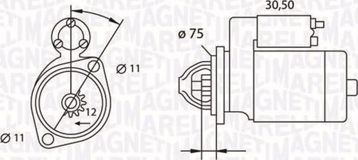 Magneti Marelli 063523627010 - Starteris ps1.lv