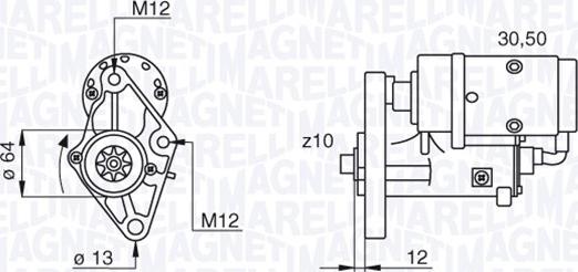 Magneti Marelli 063522616010 - Starteris ps1.lv