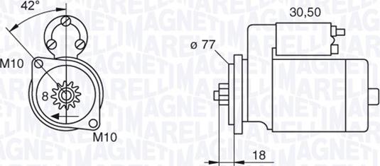 Magneti Marelli 063522626010 - Starteris ps1.lv