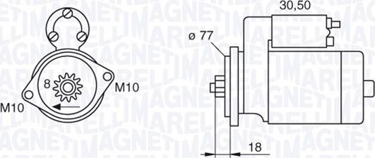 Magneti Marelli 063522620010 - Starteris ps1.lv