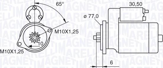 Magneti Marelli 063522623010 - Starteris ps1.lv