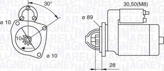 Magneti Marelli 063522188120 - Starteris ps1.lv