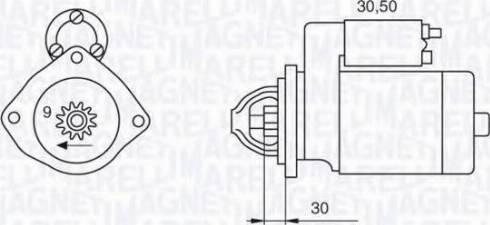 Magneti Marelli 063522300090 - Starteris ps1.lv