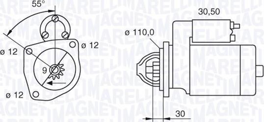 Magneti Marelli 063522235040 - Starteris ps1.lv