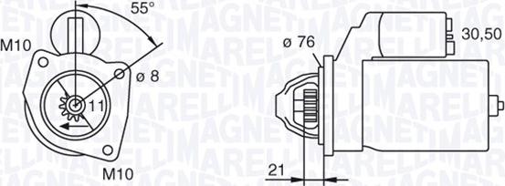 Magneti Marelli 063193001010 - Starteris ps1.lv