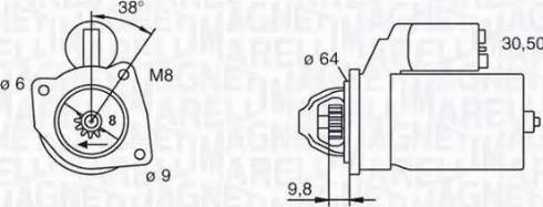 Magneti Marelli 063101018010 - Starteris ps1.lv