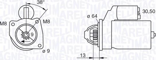 Magneti Marelli 063101021010 - Starteris ps1.lv