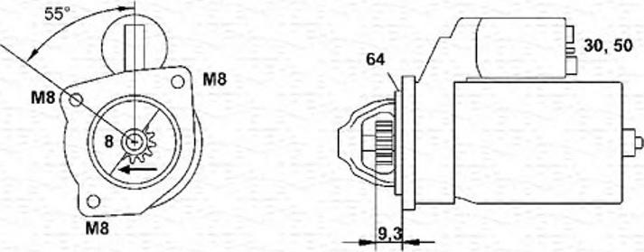 Magneti Marelli 063103022010 - Starteris ps1.lv