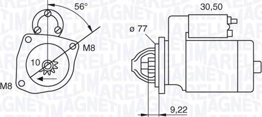 Magneti Marelli 063187001010 - Starteris ps1.lv