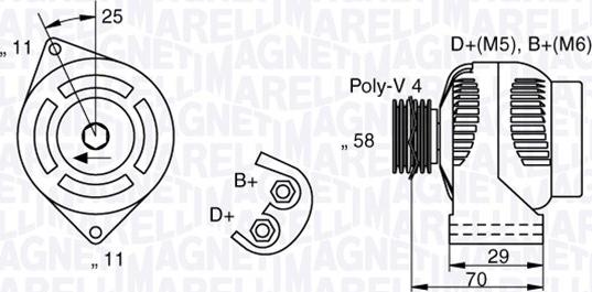 Magneti Marelli 063341896010 - Ģenerators ps1.lv