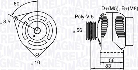 Magneti Marelli 063341740010 - Ģenerators ps1.lv