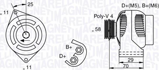 Magneti Marelli 063341702010 - Ģenerators ps1.lv