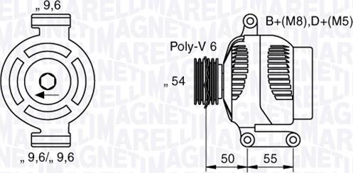 Magneti Marelli 063358062010 - Ģenerators ps1.lv