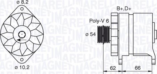 Magneti Marelli 063388505010 - Ģenerators ps1.lv