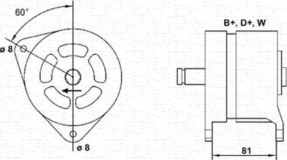 Magneti Marelli 063324318010 - Ģenerators ps1.lv