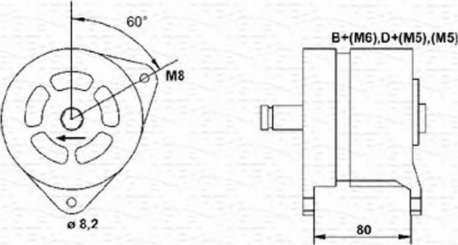 Magneti Marelli 063324293010 - Ģenerators ps1.lv