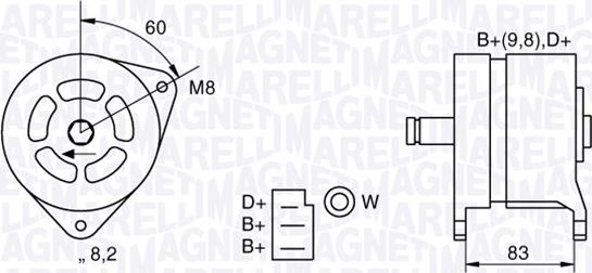 Magneti Marelli 063324264010 - Ģenerators ps1.lv