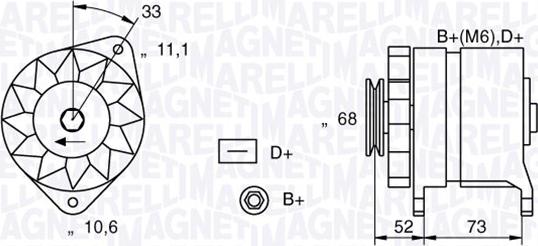 Magneti Marelli 063321154010 - Ģenerators ps1.lv