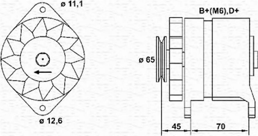 Magneti Marelli 063321152010 - Ģenerators ps1.lv