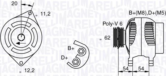 Magneti Marelli 063731223010 - Ģenerators ps1.lv