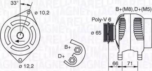 Magneti Marelli 063321391010 - Ģenerators ps1.lv