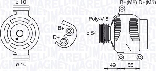 Magneti Marelli 063377494010 - Ģenerators ps1.lv