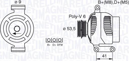 Magneti Marelli 063377495010 - Ģenerators ps1.lv