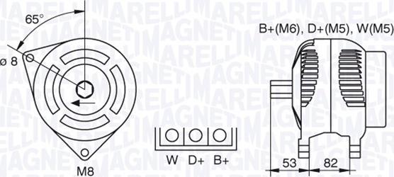 Magneti Marelli 063377461010 - Ģenerators ps1.lv