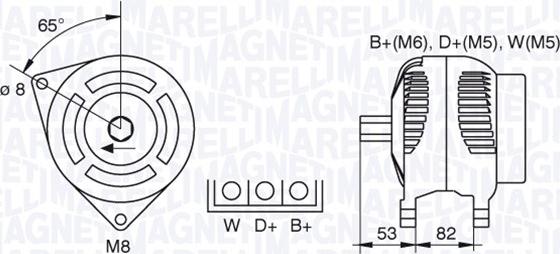 Magneti Marelli 063377462010 - Ģenerators ps1.lv