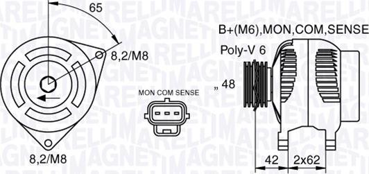 Magneti Marelli 063377409010 - Ģenerators ps1.lv