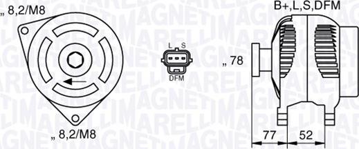 Magneti Marelli 063377418010 - Ģenerators ps1.lv