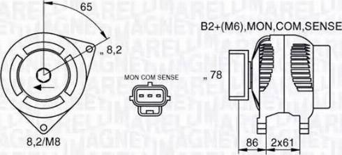 Magneti Marelli 063377413010 - Ģenerators ps1.lv