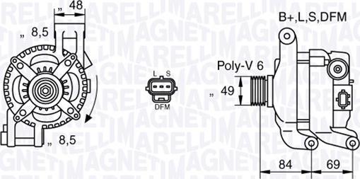 Magneti Marelli 063377417010 - Ģenerators ps1.lv