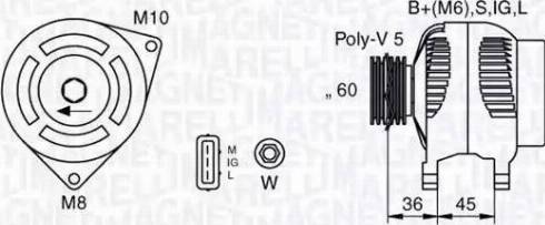 Magneti Marelli 063377433010 - Ģenerators ps1.lv