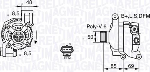 Magneti Marelli 063377420010 - Ģenerators ps1.lv