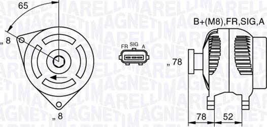 Magneti Marelli 063377421010 - Ģenerators ps1.lv