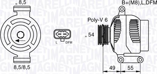 Magneti Marelli 063377423010 - Ģenerators ps1.lv