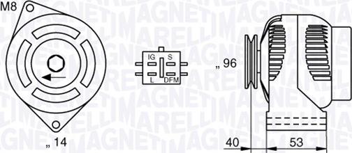 Magneti Marelli 063377427010 - Ģenerators ps1.lv