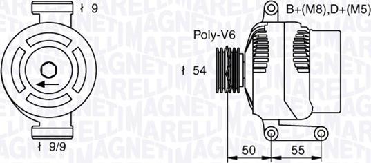 Magneti Marelli 063377019010 - Ģenerators ps1.lv