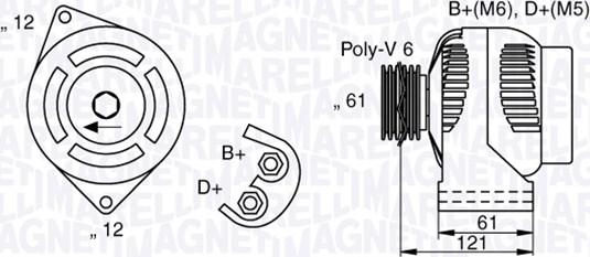 Magneti Marelli 063377017010 - Ģenerators ps1.lv