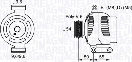 Magneti Marelli 063377024010 - Ģenerators ps1.lv