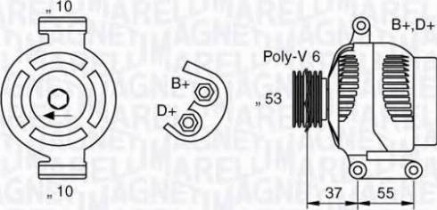 Magneti Marelli 063377020010 - Ģenerators ps1.lv