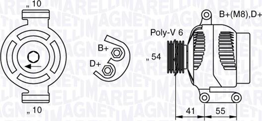 Magneti Marelli 063377028010 - Ģenerators ps1.lv