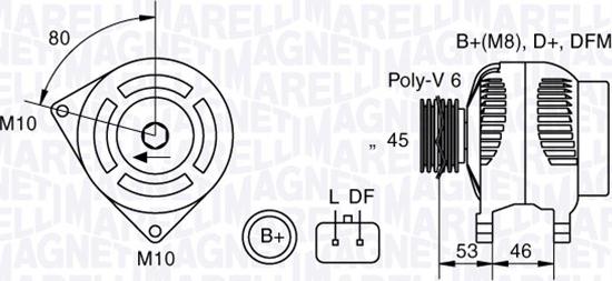 Magneti Marelli 063377300010 - Ģenerators ps1.lv
