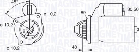 Magneti Marelli 063206834010 - Starteris ps1.lv