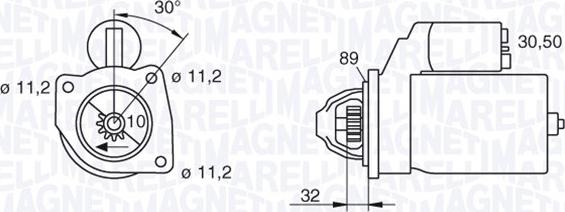 Magneti Marelli 063207145010 - Starteris ps1.lv