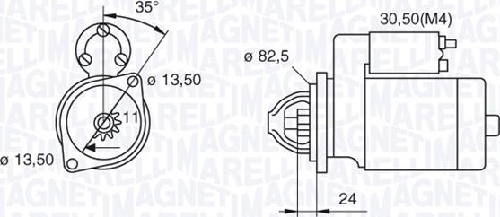 Magneti Marelli 063216884010 - Starteris ps1.lv