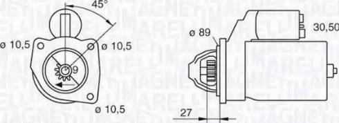 Magneti Marelli 063216733010 - Starteris ps1.lv