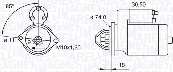 Magneti Marelli 063280049010 - Starteris ps1.lv